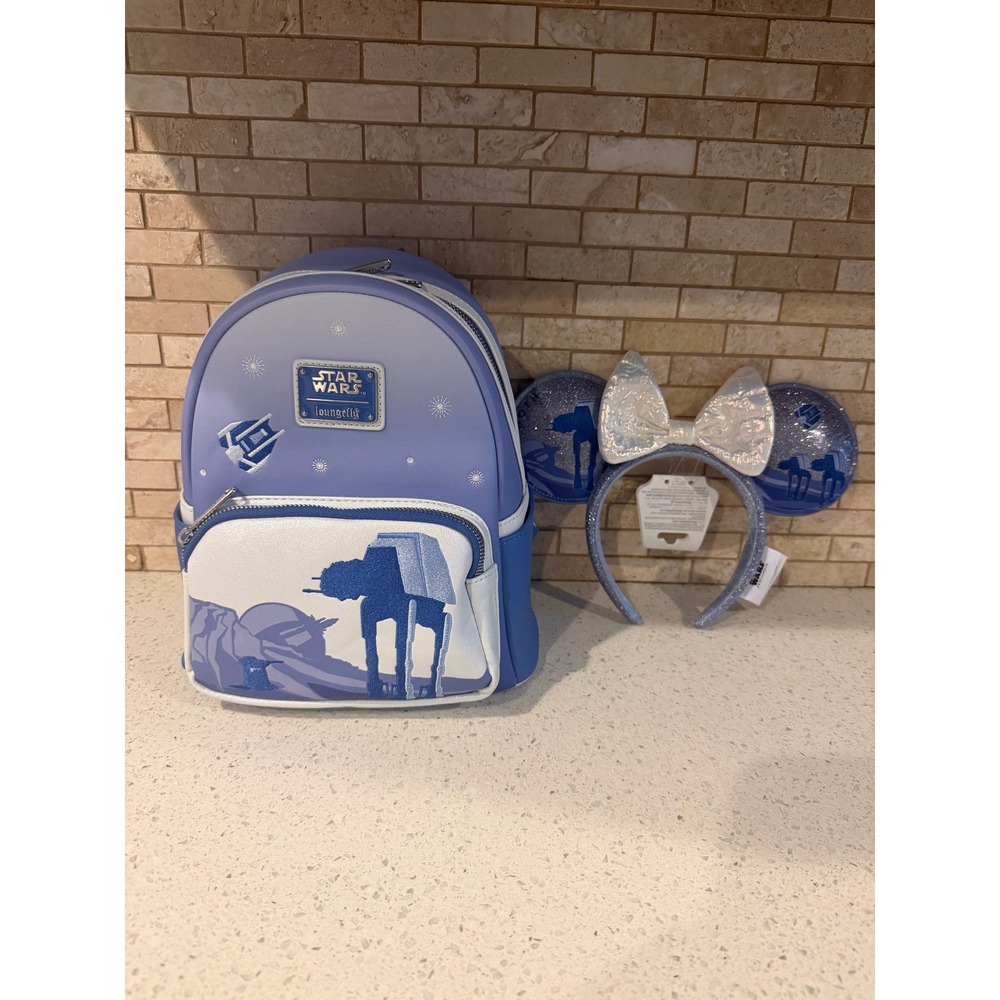 Loungefly Star Wars Hoth AT-AT Mini Backpack Ears Set